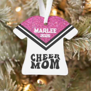 Personalisierte Rosa und Schwarz Mama Ornament