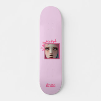 Personalisierte, rosafarbene Coole Skateboard blei