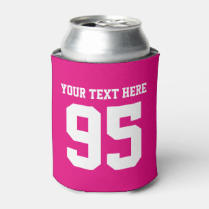 Personalisierte Rosasport Jerseyzahl kann cooler Dosenkühler