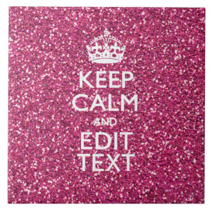 Personalisierte Rose Behalte ruhige Dekoration Fliese