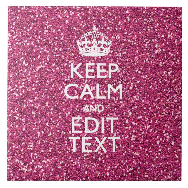 Personalisierte Rose Behalte ruhige Dekoration Fliese (Vorderseite)