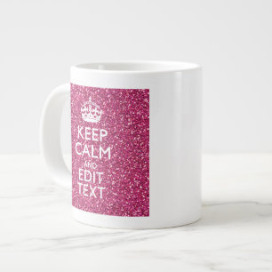 Personalisierte Rose Behalte ruhige Dekoration Jumbo-Tasse