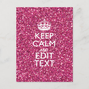 Personalisierte Rose Behalte ruhige Dekoration Postkarte