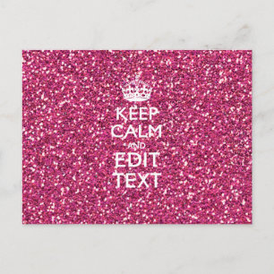 Personalisierte Rose Behalte ruhige Dekoration Postkarte