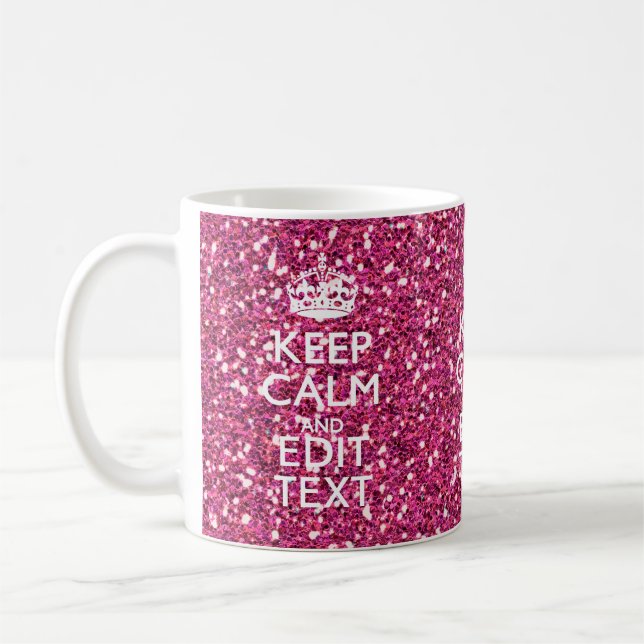 Personalisierte Rose behalten ruhigen Dekor Kaffeetasse (Links)