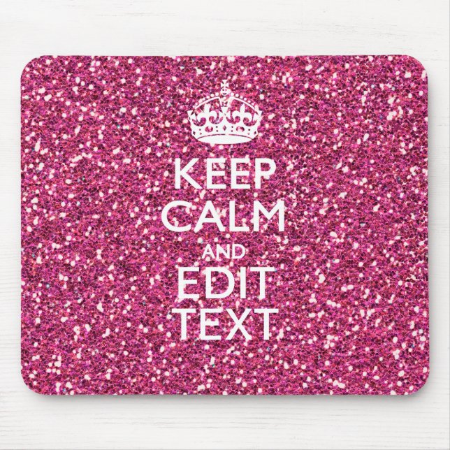 Personalisierte Rose behalten ruhigen Dekor Mousepad (Vorne)