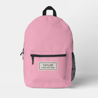 Personalisierte Rose Clair Bedruckter Rucksack