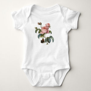 Personalisierte Rose der Bildenden Kunst Baby Strampler