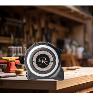 Personalisierte Rose Gold Diamant Glitzer Look Maßband