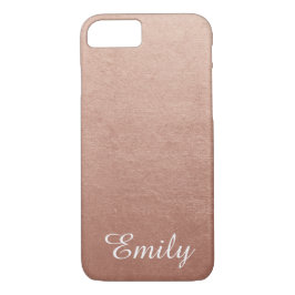Personalisierte Rose Gold Foil Foto Effekt Case-Mate iPhone 14 Hülle