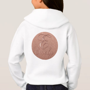 Personalisierte Rose Gold Glitzer Name Design - Ei Hoodie
