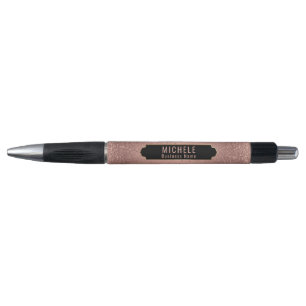 Personalisierte Rose Gold Imitate Glitzer Kugelschreiber