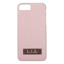 Personalisierte Rose Gold Leather Iphone-Fall