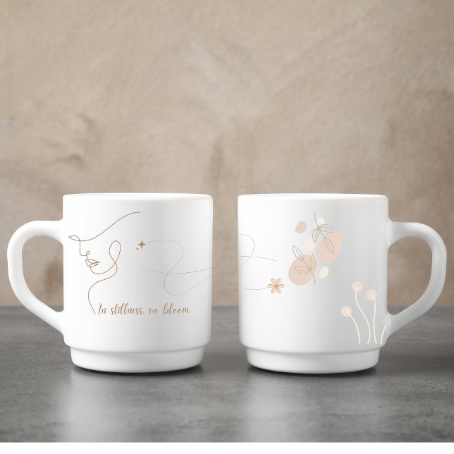 Personalisierte Rose Gold Line Kunstgewerbe Zitat Kaffeetasse (Von Creator hochgeladen)