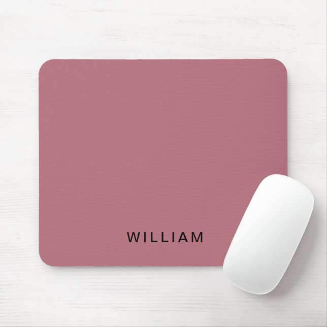 Personalisierte Rose Gold und Monogramm | Elegant  Mousepad (Mit Mouse)