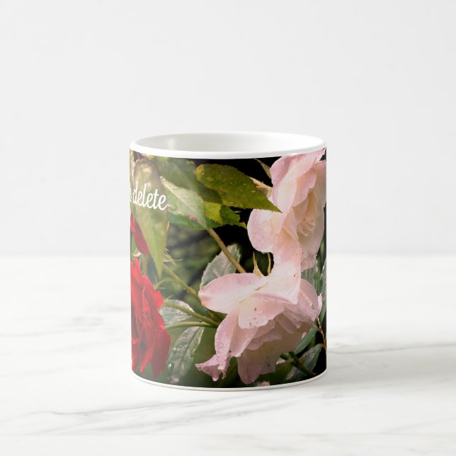 Personalisierte Rose Kaffeetasse (Mittel)