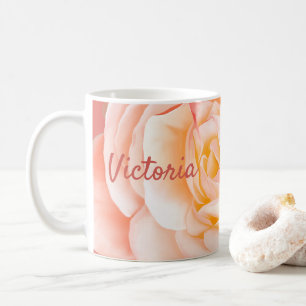 Personalisierte Rose Kaffeetasse
