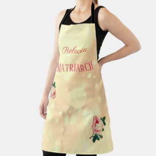 Personalisierte Rose Schürze
