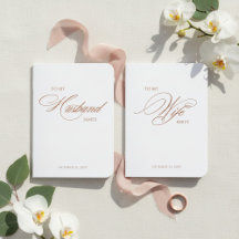 Personalisierte Roségoldfolie Hochzeit