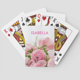 Personalisierte Rosen Spielkarten