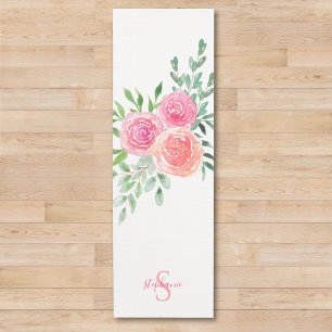 Personalisierte Rosen Yogamatte