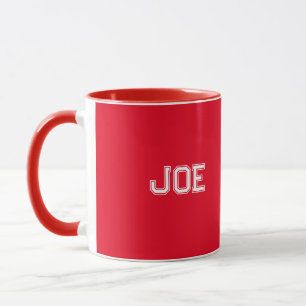 Personalisierte Rot-Combo-Stil-Tasse Tasse
