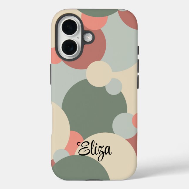 Personalisierte rot-grüne Moleküle iPhone Gehäuse Case-Mate iPhone Hülle (Rückseite)