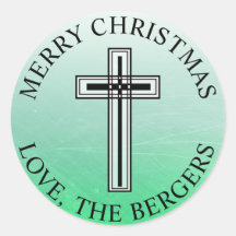 Personalisierte Rot- und Schwarz-Kreuz-Aufkleber