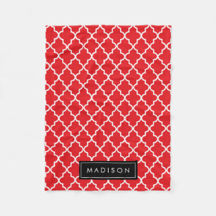 Personalisierte Rot- und Schwarzwaldfolie Fleecedecke