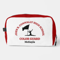 Personalisierte rote High School Color Guard