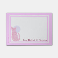 Personalisierte rote Katze und Mond Z vom