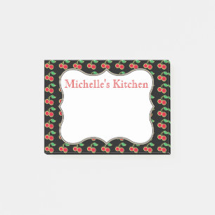 Personalisierte rote Kirsch-Post-it-Notes Post-it Klebezettel