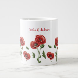 Personalisierte Rote Pflaumen Jumbo-Tasse