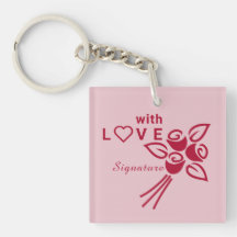 Personalisierte Rote Rosen "mit L ❤️ VE"