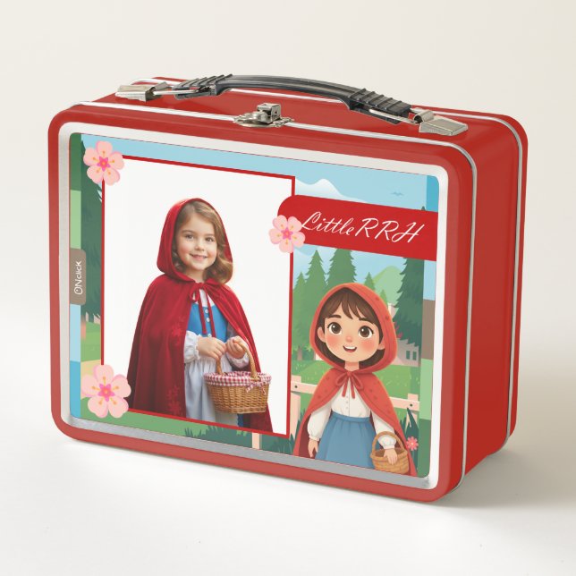 Personalisierte Rotkäppchen-Lunchbox Metall Brotdose (Vorderseite)