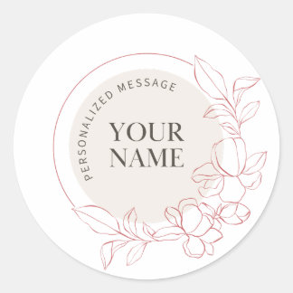 Personalisierte Round Stickers | Anpassbare Aufkle