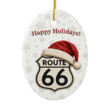 Personalisierte Route 66 Familienweihnachtstraditi