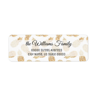 Personalisierte Rückgabeadresse für Ananas