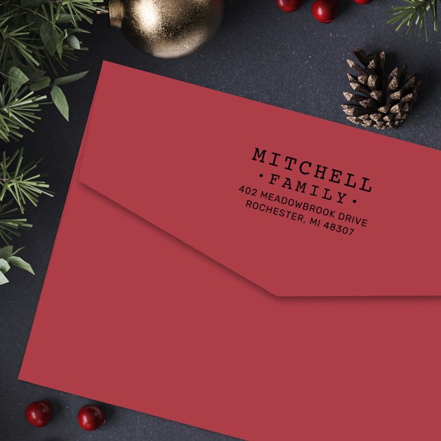 Personalisierte Rücksendeadresse der Schreibmaschi Permastempel (Von Creator hochgeladen)