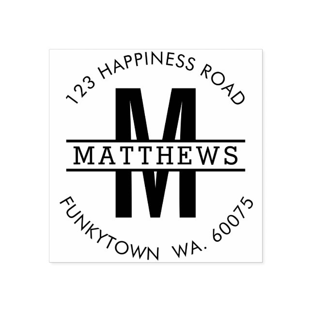 PERSONALISIERTE RÜCKSENDEADRESSE fett Gummistempel (Prägung)