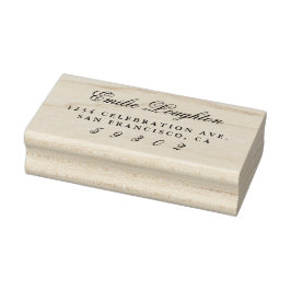 Personalisierte Rücksendeadresse für Elegantenname Gummistempel