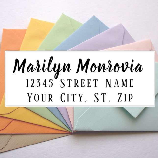 Personalisierte Rücksendeadresse Hübsch Rosa Permastempel (Von Creator hochgeladen)