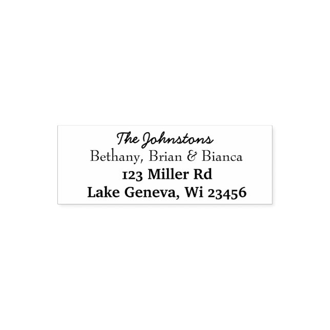 Personalisierte Rücksendeadresse Permastempel (Design)