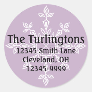 Personalisierte Rücksendeadresse Runder Aufkleber