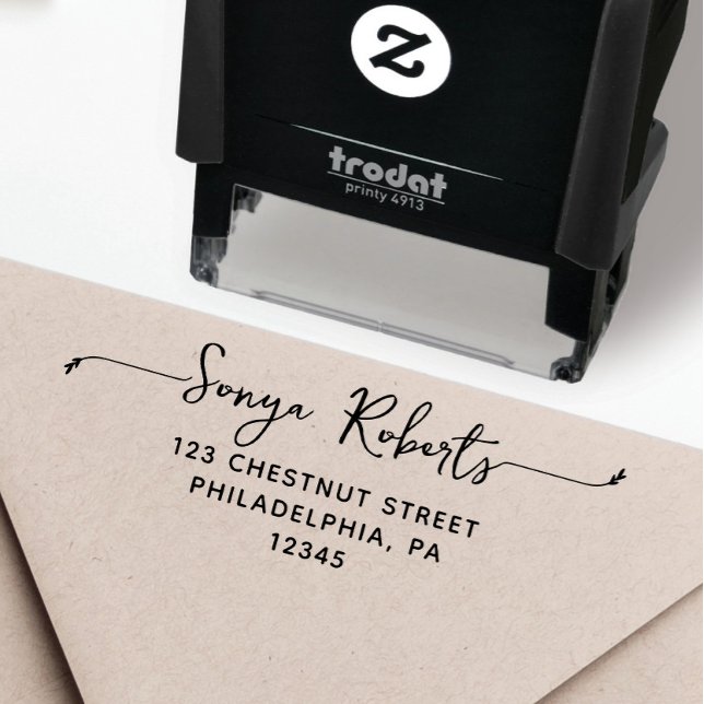 Personalisierte Rücksendeadresse Selbstbewusste Br Permastempel (Custom Return Address Stamp, Self-Inking Return Address Stamp, Personalized Stamp)