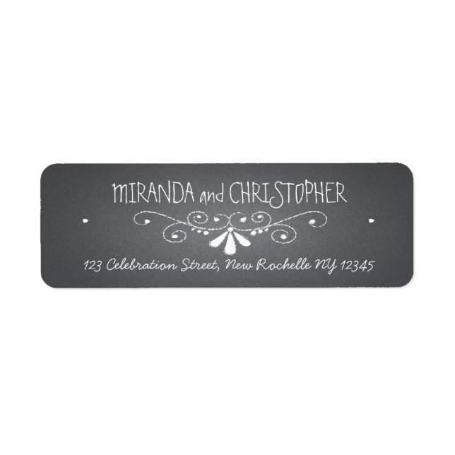 Personalisierte Rücksendeadressen-Aufkleber mit Ko (Vorne)