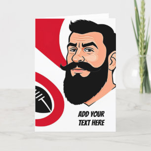 Personalisierte Rugby-Grußkarte Feiertagskarte