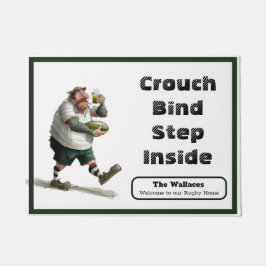 Personalisierte Rugby-Türmatte Fußmatte