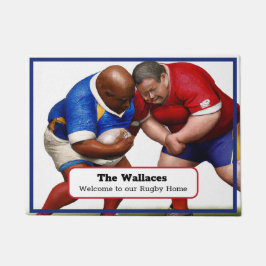 Personalisierte Rugby-Türmatte Fußmatte