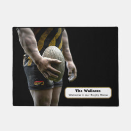 Personalisierte Rugby-Türmatte Fußmatte